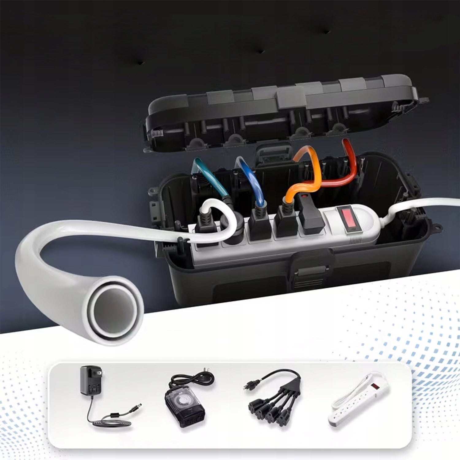 PROTECTIVE BOX WATERPROOF FOR ELECTRICAL SOCKETS OUTDOOR EXTENSION CORD EAN (GTIN) 5907836506780