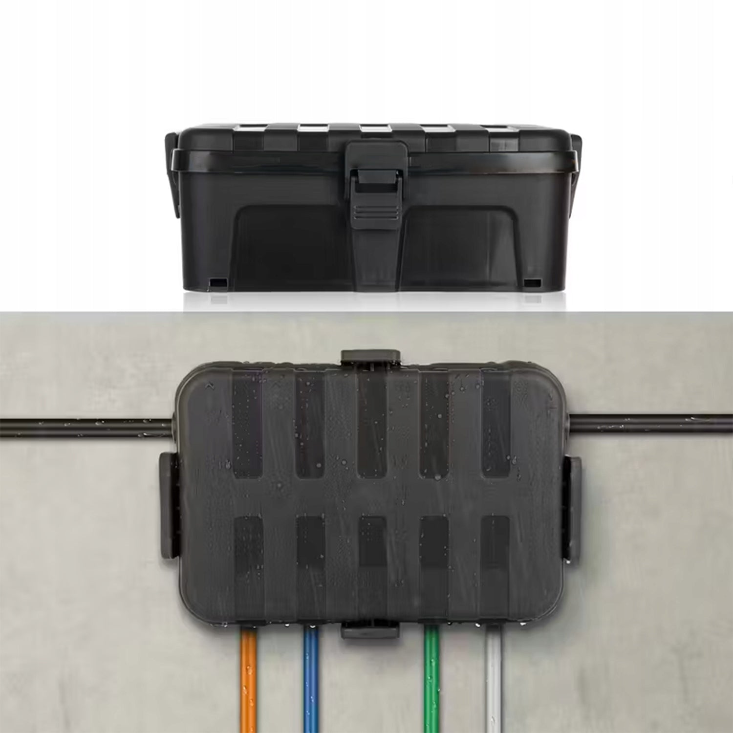 PROTECTIVE BOX WATERPROOF FOR ELECTRICAL SOCKETS OUTDOOR EXTENSION CORD Manufacturer code 008453 SKRZYNKA OCHRONNA