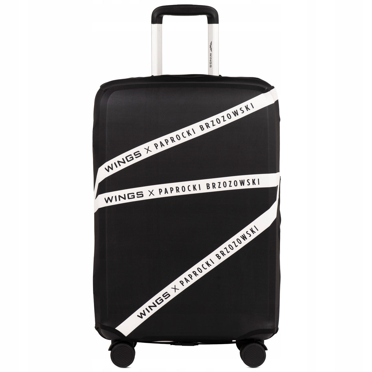PROTECTIVE COVER 24" FOR MEDIUM SUITCASE 53-68L LOGO PAPROCKI & BRZOZOWSKI Color black