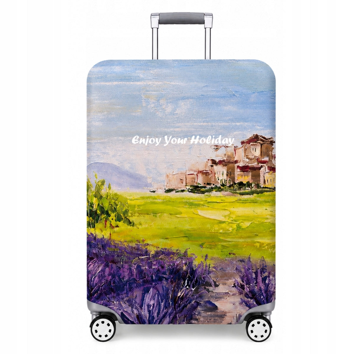 PROTECTIVE COVER COLORFUL FOR TRAVEL SUITCASE LUGGAGE 70x50x30 PREMIUM Packaging status original