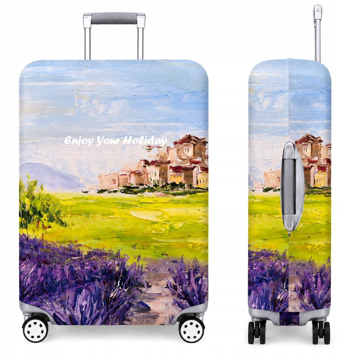 PROTECTIVE COVER COLORFUL FOR TRAVEL SUITCASE LUGGAGE 70x50x30 PREMIUM