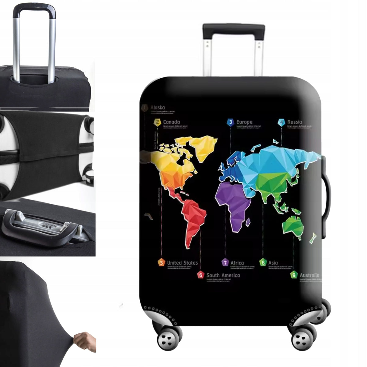 PROTECTIVE COVER FOR LARGE TRAVEL SUITCASE LUGGAGE L 70x47x30