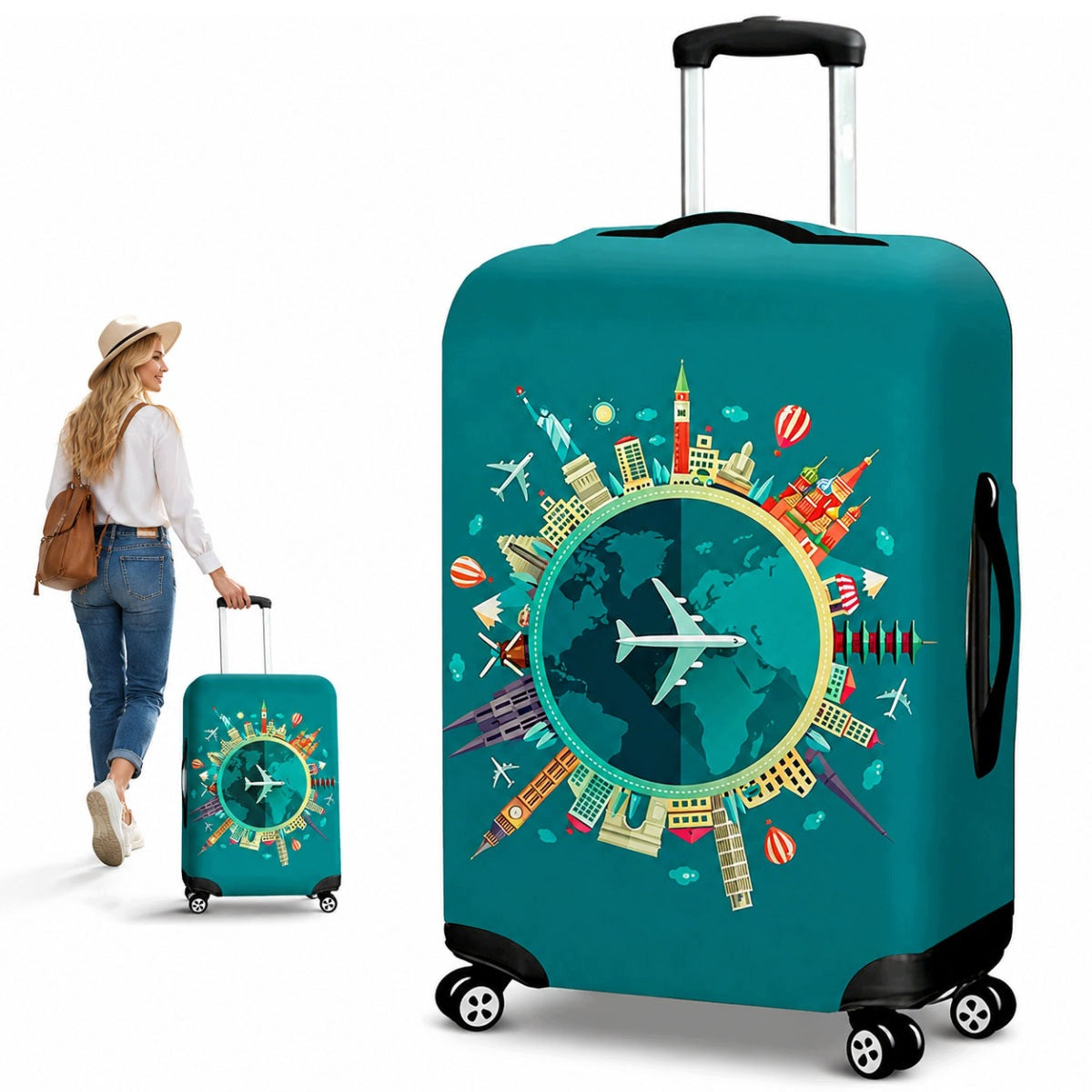 PROTECTIVE COVER FOR LUGGAGE TRAVEL CASE SIZE L