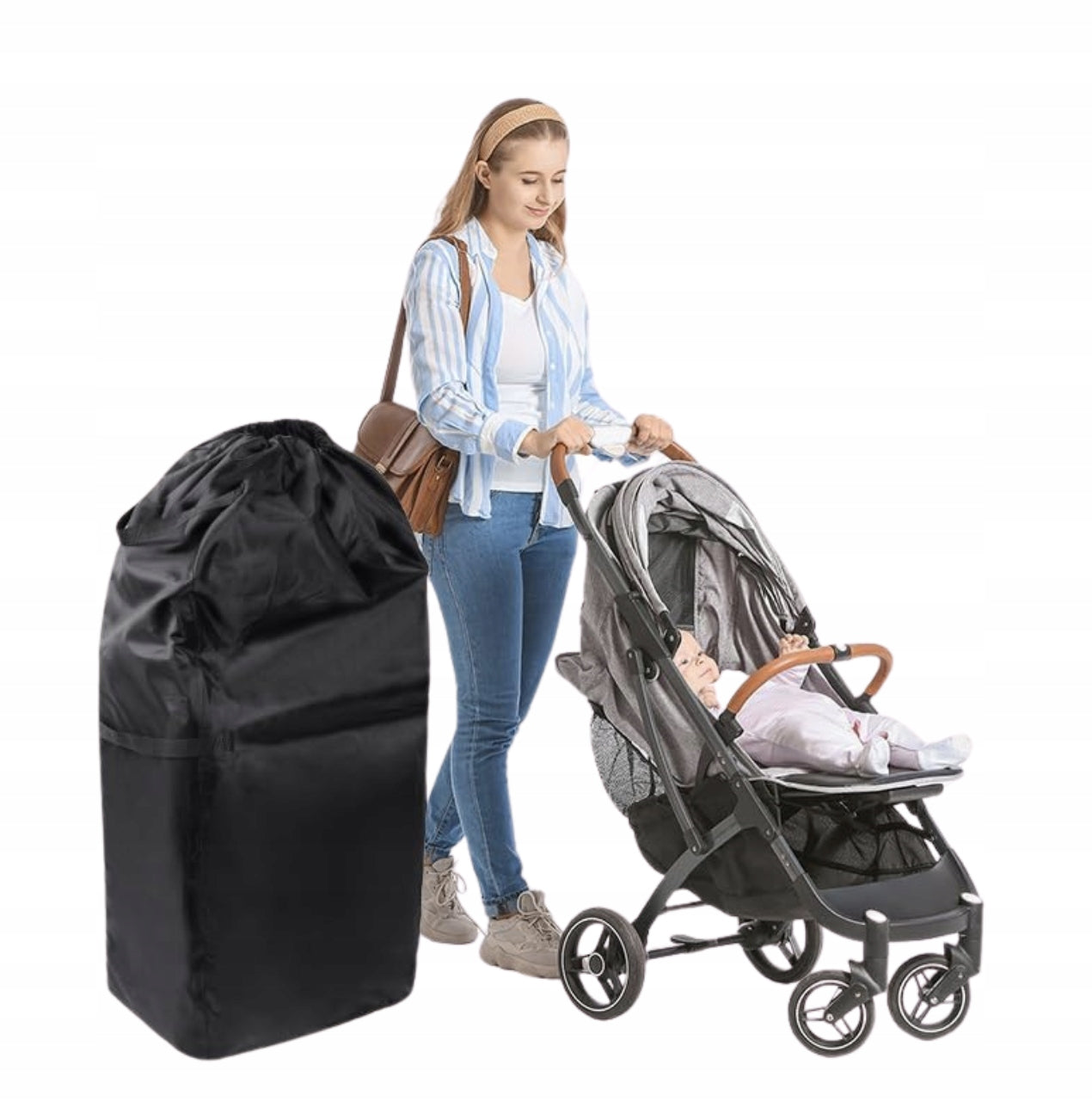 PROTECTIVE COVER FOR STROLLER BABY BAG FOR AIRPLANE CAR BAG LARGE Manufacturer code POKROWIEC OCHRONNY NA WÓZEK DZIECIĘCY