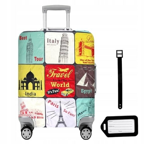 PROTECTIVE COVER FOR SUITCASE FLEXIBLE DUSTPROOF AND RESISTANT TO Packaging status original