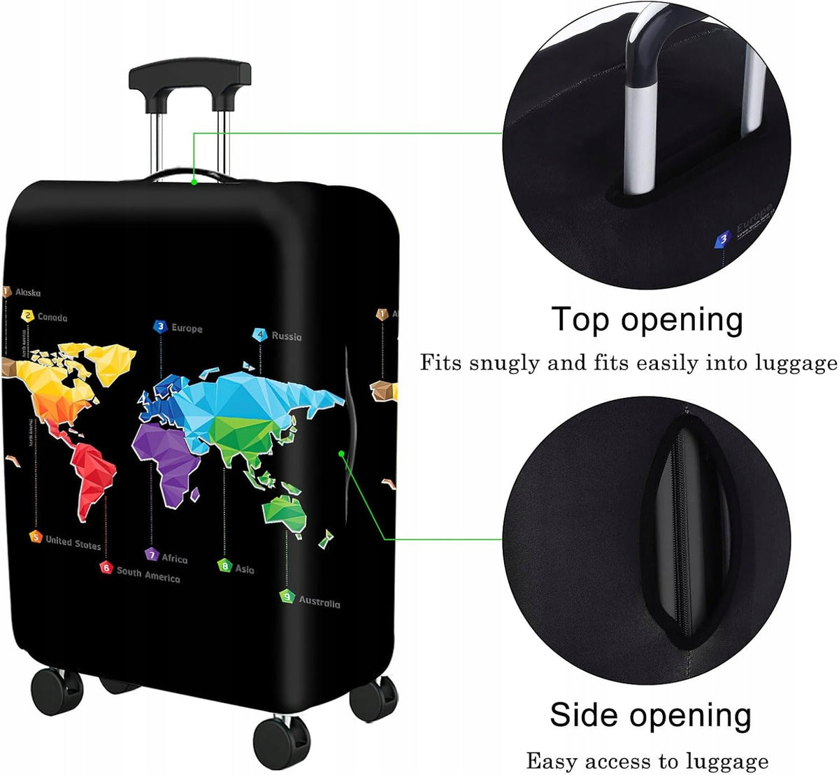 PROTECTIVE COVER FOR SUITCASE FLEXIBLE DUSTPROOF L