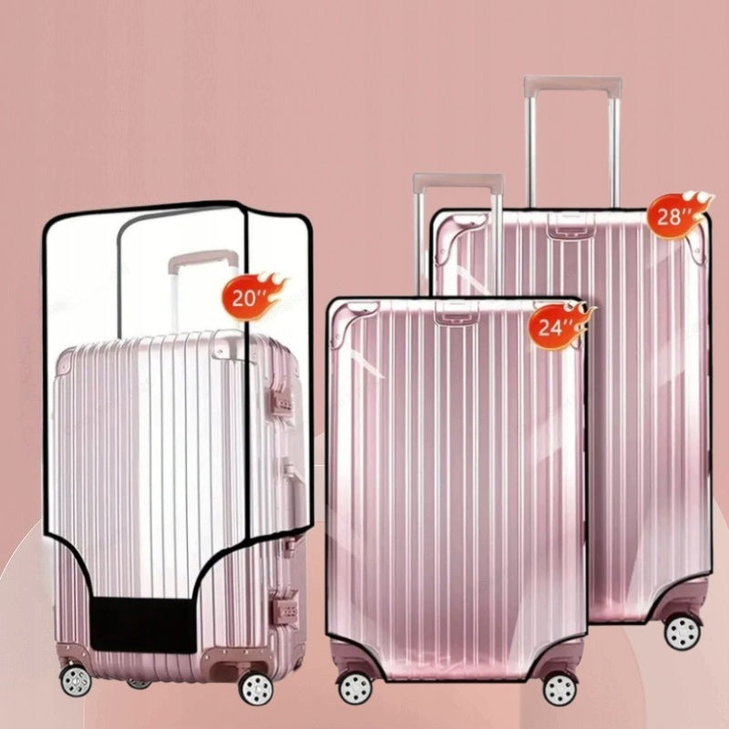 PROTECTIVE COVER FOR SUITCASE TRANSPARENT PVC SCRATCH-RESISTANT 3PCS Packaging status original