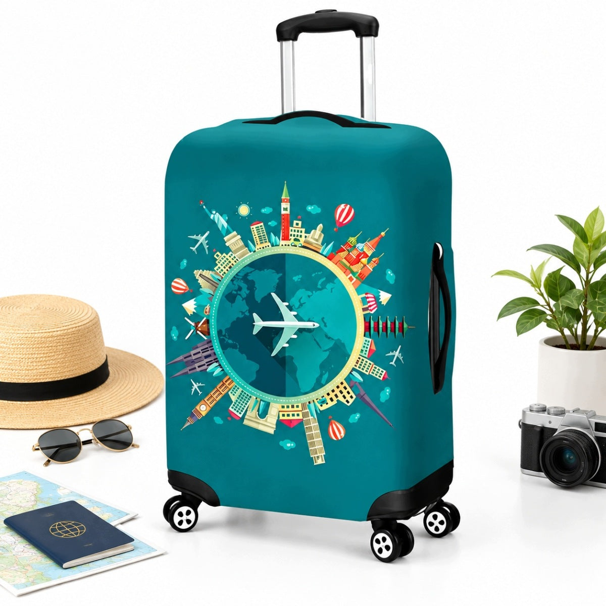 PROTECTIVE COVER FOR TRAVEL SUITCASE DURABLE 80X54X33CM