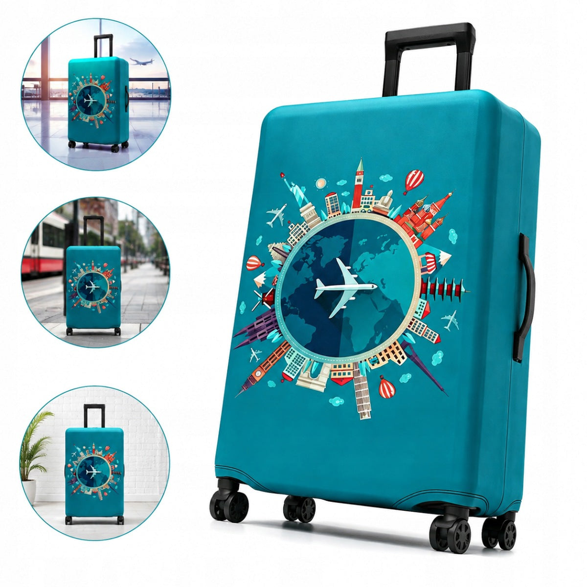PROTECTIVE COVER FOR TRAVEL SUITCASE LUGGAGE CASE