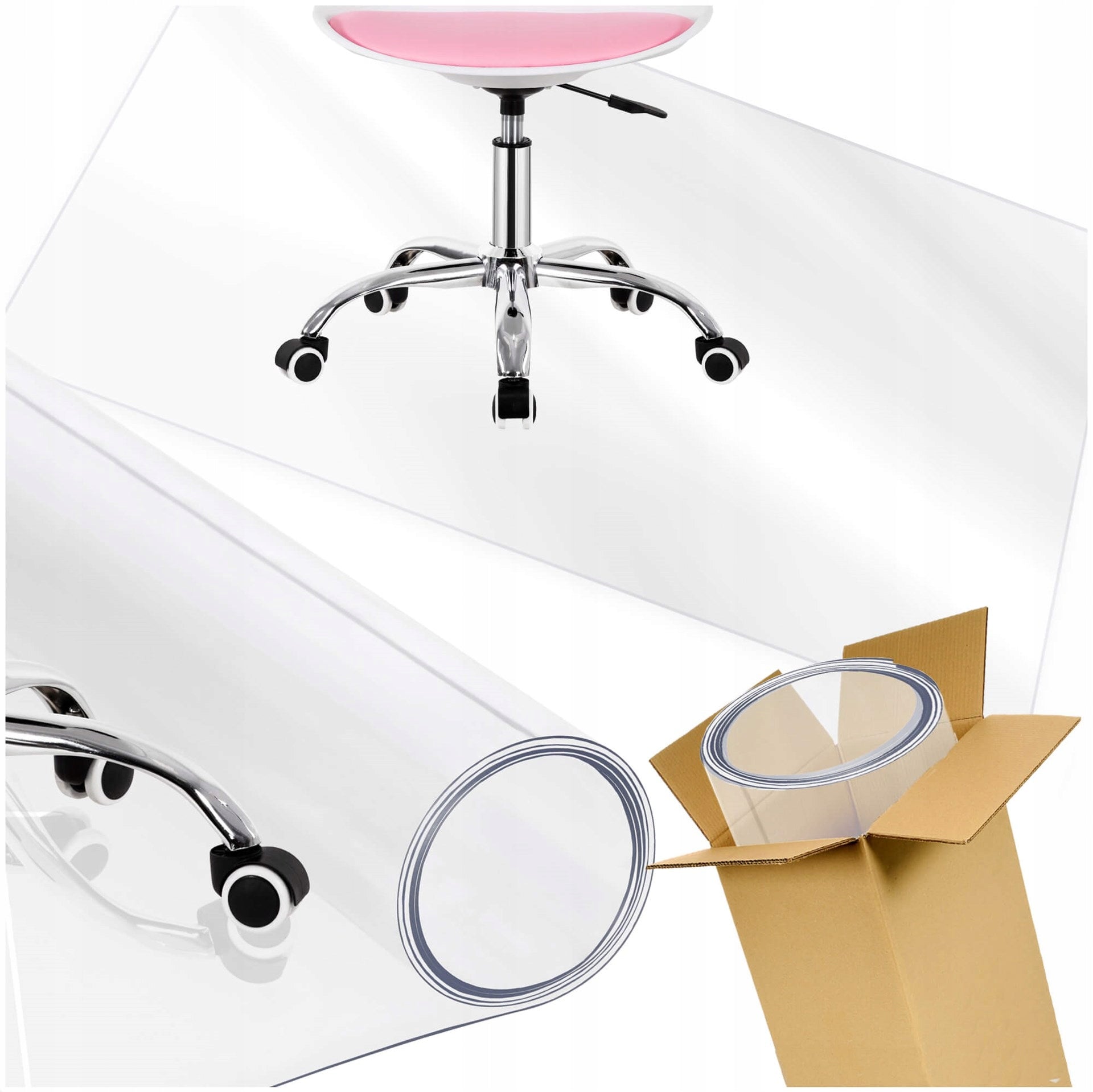 PROTECTIVE DESK MAT TABLE TOP FLOOR UNDER ARMCHAIR 140x100 TRANSPARENT
