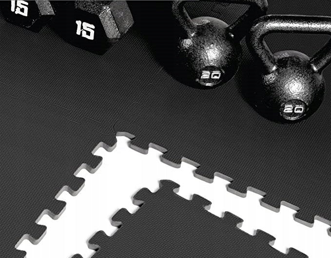 PROTECTIVE FLOOR MAT PUZZLE FITNESS GYM FOR EQUIPMENT 120x240 x1cm Packaging status original