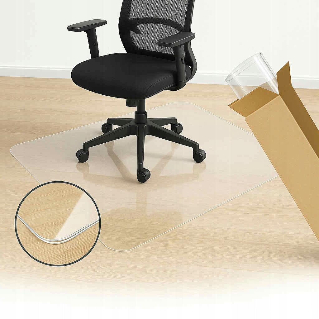 PROTECTIVE MAT FOR ARMCHAIR CHAIR, DESK 125x150 POLYCARBONATE 1mm not PVC