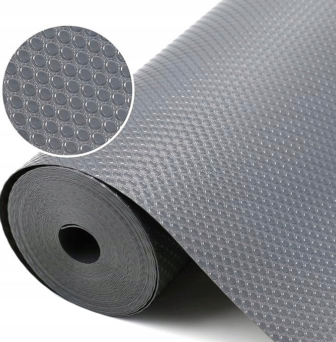 PROTECTIVE MAT FOR CABINET DRAWER NON-SLIP 500x50 CM GREY PVC DRAWERS