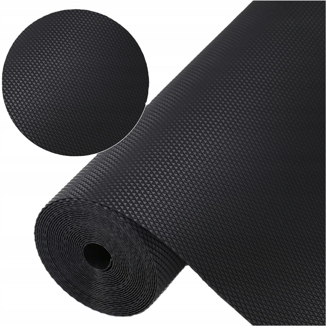 PROTECTIVE MAT FOR CABINET DRAWERS 500x50cm STAIN RESISTANT BLACK