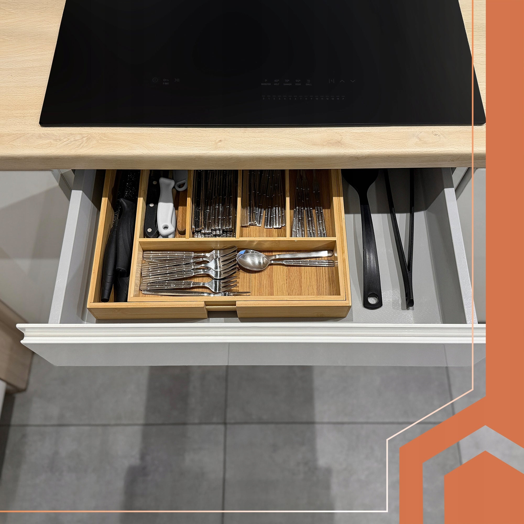 PROTECTIVE MAT FOR CABINET DRAWERS NON-SLIP 500x50 cm STAIN RESISTANT GREY Manufacturer code Mata antypoślizgowa szara 500x50 Ruhhy 26866