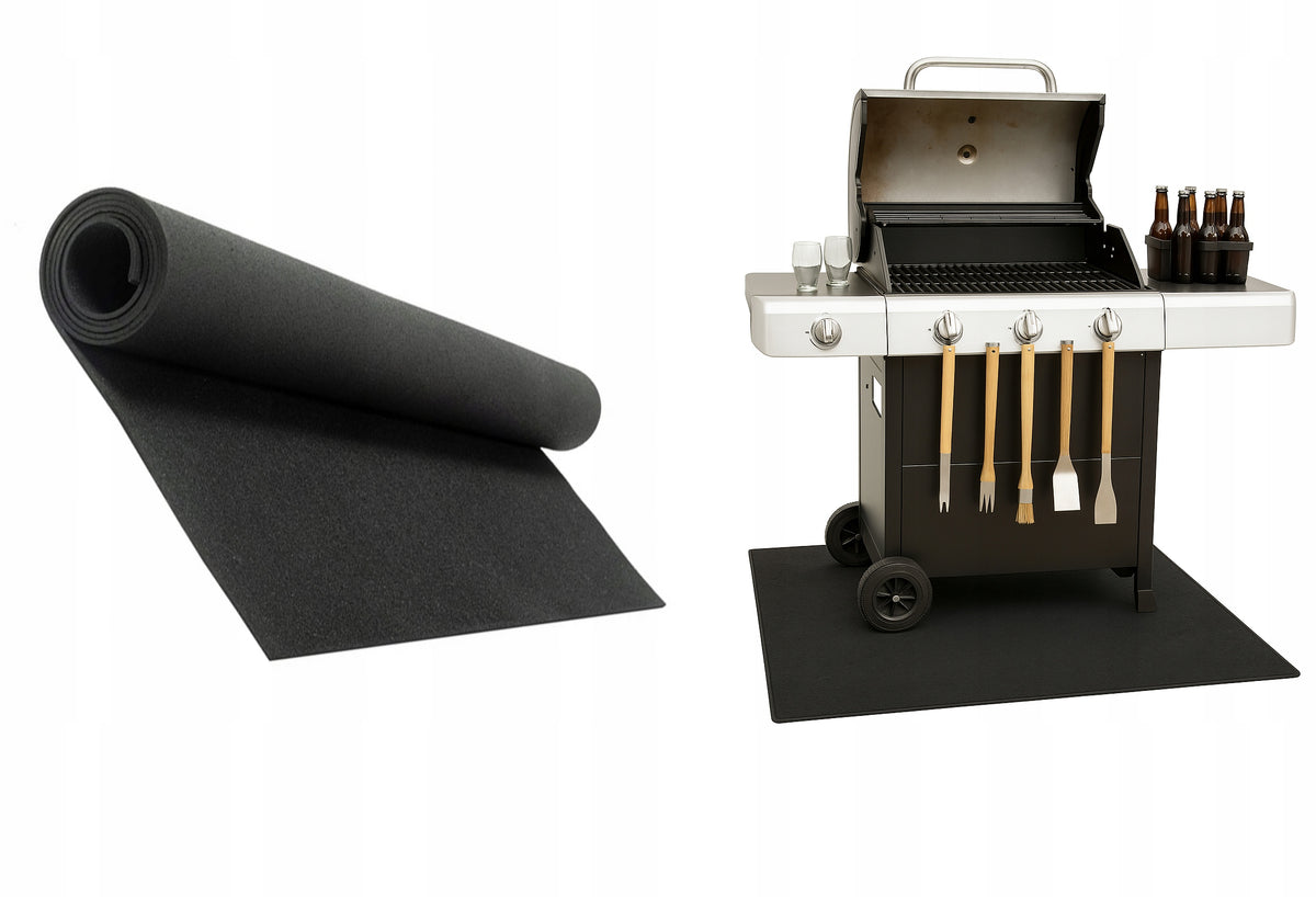PROTECTIVE MAT FOR GRILL 80x160cm BBQ LARGE PROTECTS THE FLOOR GRILL PAD