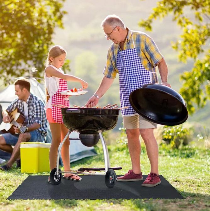 PROTECTIVE MAT FOR GRILL FIREPLACE LARGE 160 X 90 CM PAD PROTECTS THE FLOOR Manufacturer code ZAR 90x160