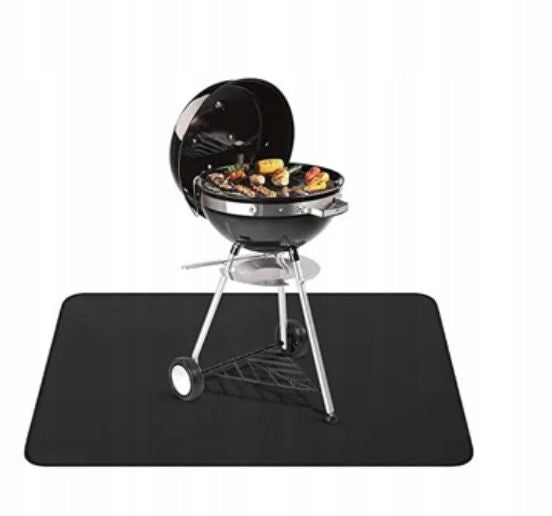 PROTECTIVE MAT FOR GRILL FIREPLACE LARGE 160 X 90 CM PAD PROTECTS THE FLOOR Packaging status original
