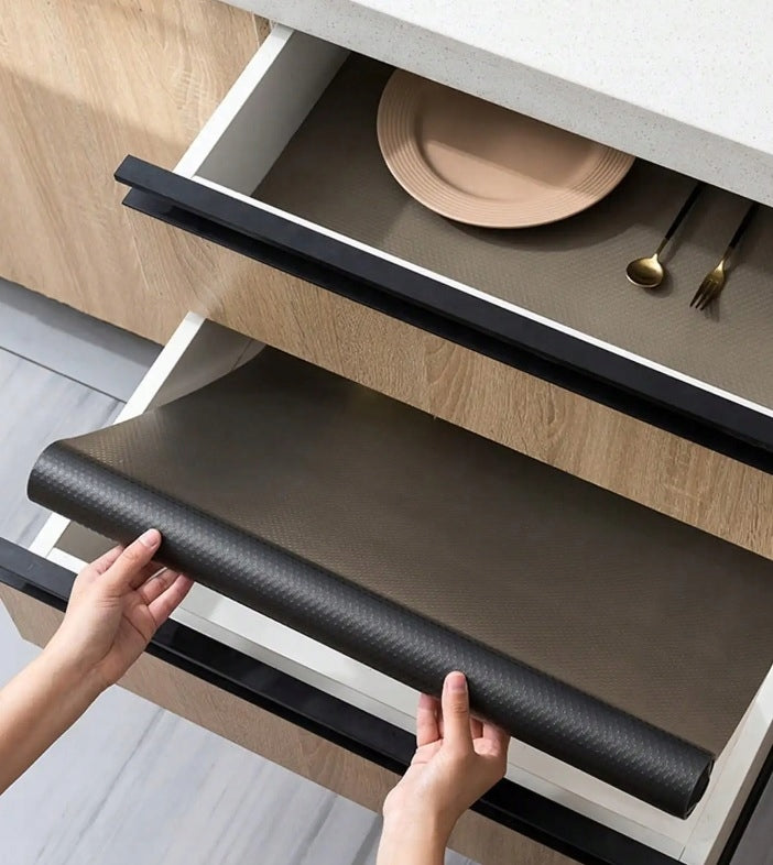 PROTECTIVE MAT FOUNDATION FOR REFRIGERATOR CABINETS DRAWERS 150x45 CM BLACK EAN (GTIN) 5905902605214