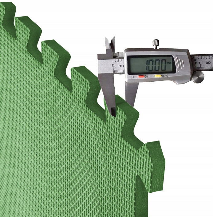 PROTECTIVE MAT RUBBER FLOOR GYM PUZZLE FOR EQUIPMENT 4 PCS 60x60 Color green
