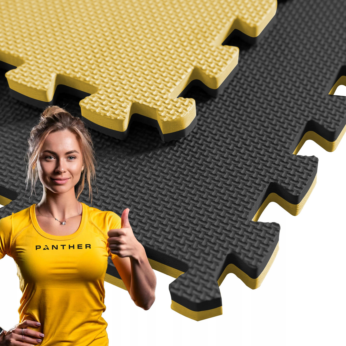 PROTECTIVE MAT RUBBER FLOOR PUZZLE FOR GYM EQUIPMENT 8 PCS 240x120x2