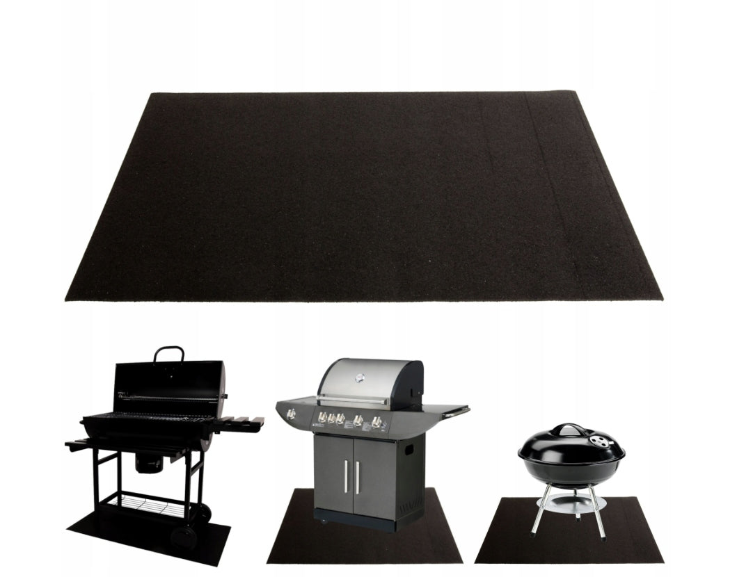 PROTECTIVE MAT UNDER THE GRILL FIREPLACE LARGE PAD PROTECTS THE FLOOR Manufacturer no brand