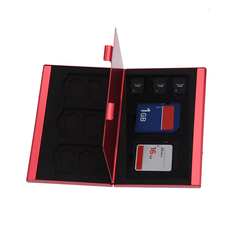 PROTECTIVE METAL CASE BOX FOR 8 MEMORY CARDS (4 SD + 4 MICRO SD) Manufacturer Camlight