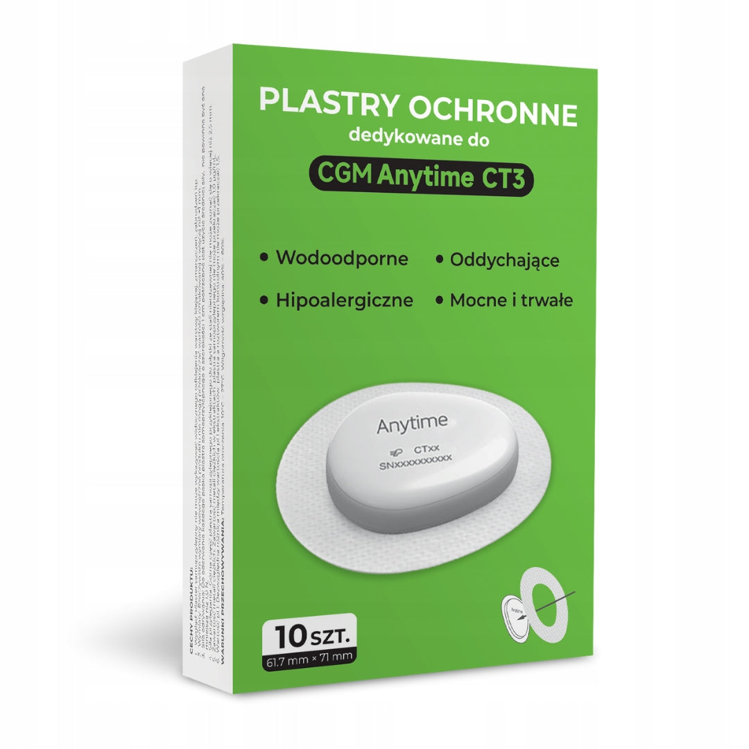 PROTECTIVE PATCHES dedicated to CGM Anytime CT3 - 10 pieces