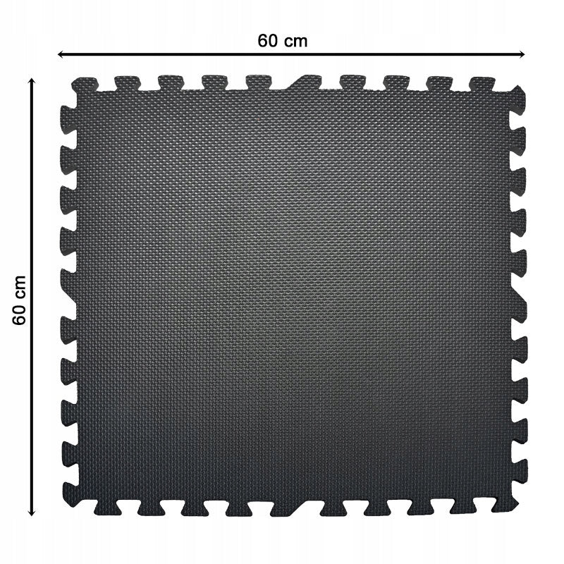 PROTECTIVE RUBBER MAT PUZZLE FOR FLOOR EQUIPMENT 6 PCS 60x60 Brand Just7Gym