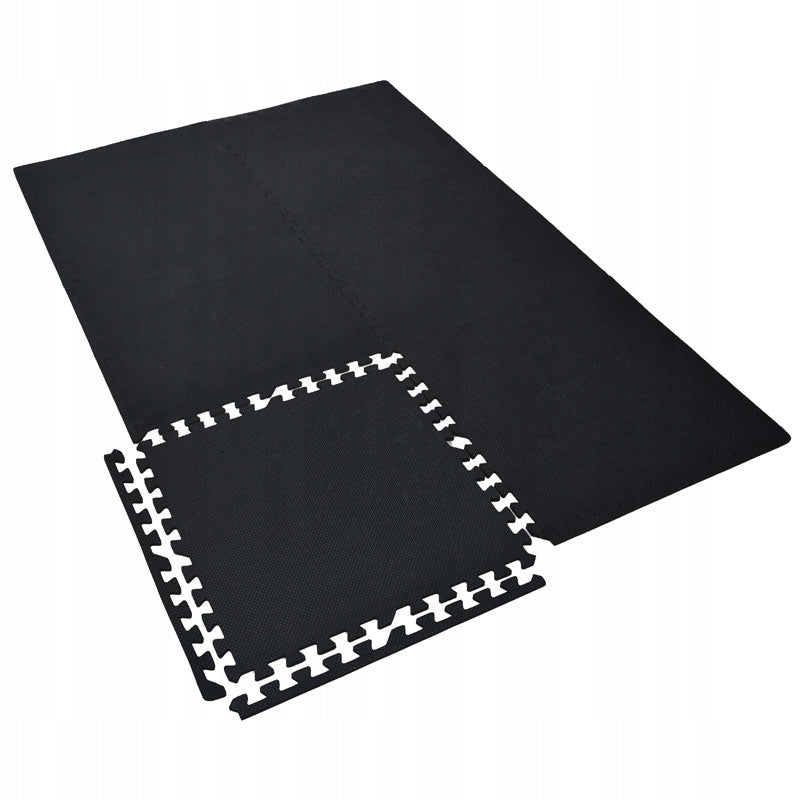 PROTECTIVE RUBBER MAT PUZZLE FOR FLOOR EQUIPMENT 6 PCS 60x60 Color black