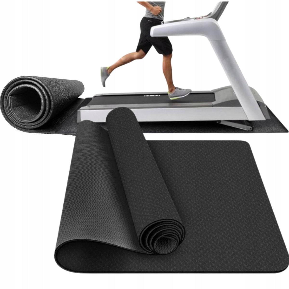 PROTECTIVE SOUNDPROOFING MAT FOR SPORTS EQUIPMENT THICK LARGE FLOOR PROTECTION Manufacturer code mata pod sprzęt do ćwiczeń ochronna