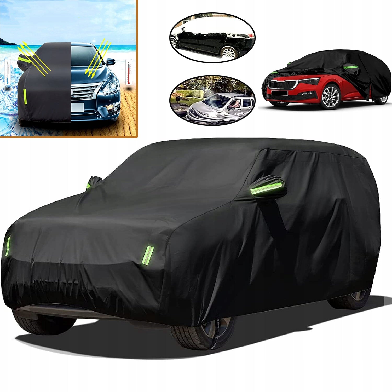 PROTECTIVE TARPAULIN FOR CAR, CAR TARPAULIN, RAIN, SNOW, SUN
