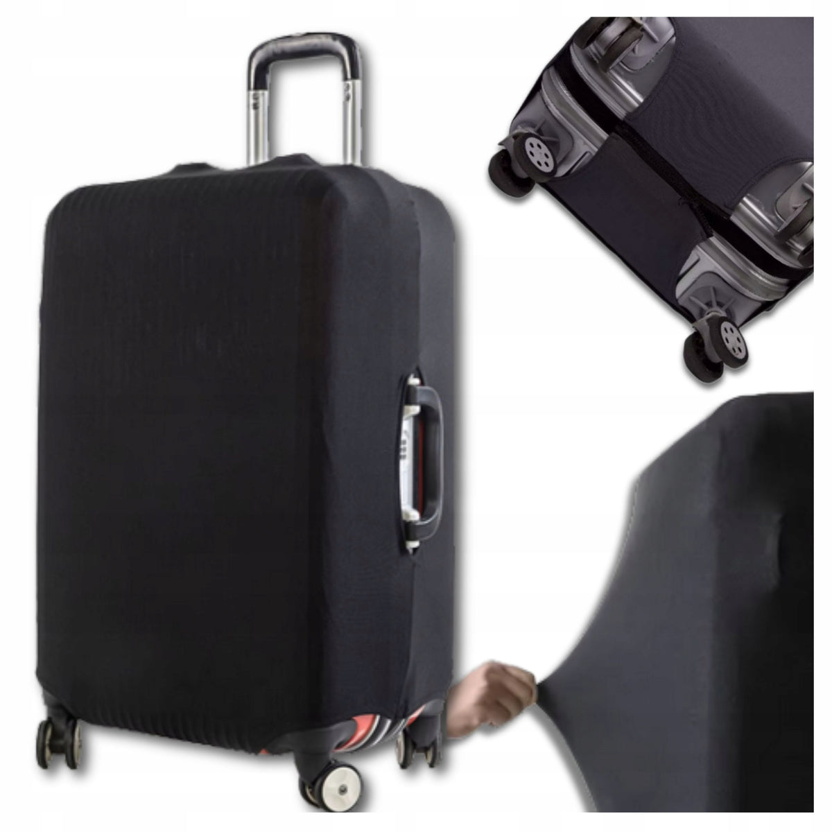 PROTECTIVE TRAVEL CASE COVER 62×43×27 cm LARGE ELASTIC LUGGAGE