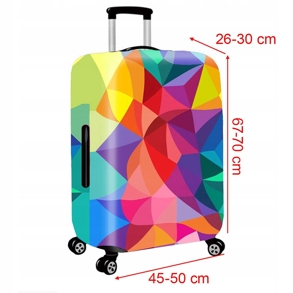 PROTECTIVE TRAVEL SUITCASE COVER ABRASION RESISTANT LUGGAGE CASE Color multicolor