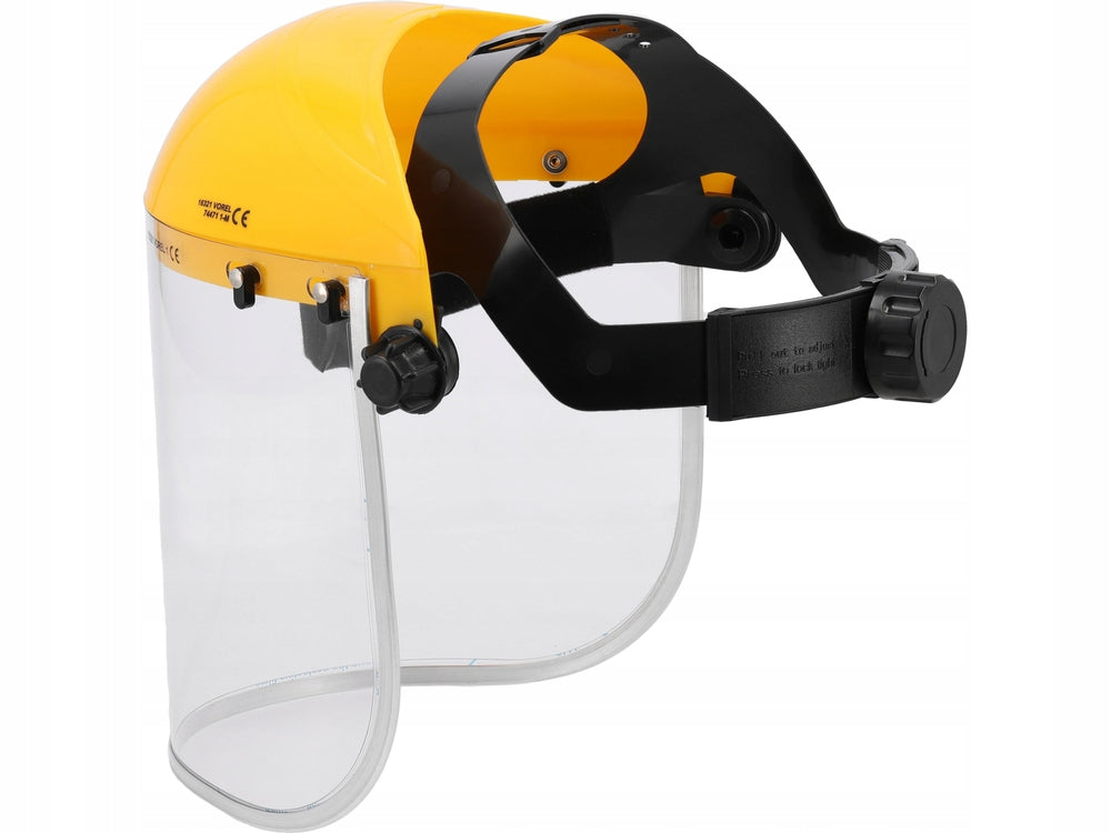 PROTECTIVE VISOR FACE SHIELD HEALTH AND SAFETY ADJUSTABLE WITH HEADER 395x200mm VOREL Type cover