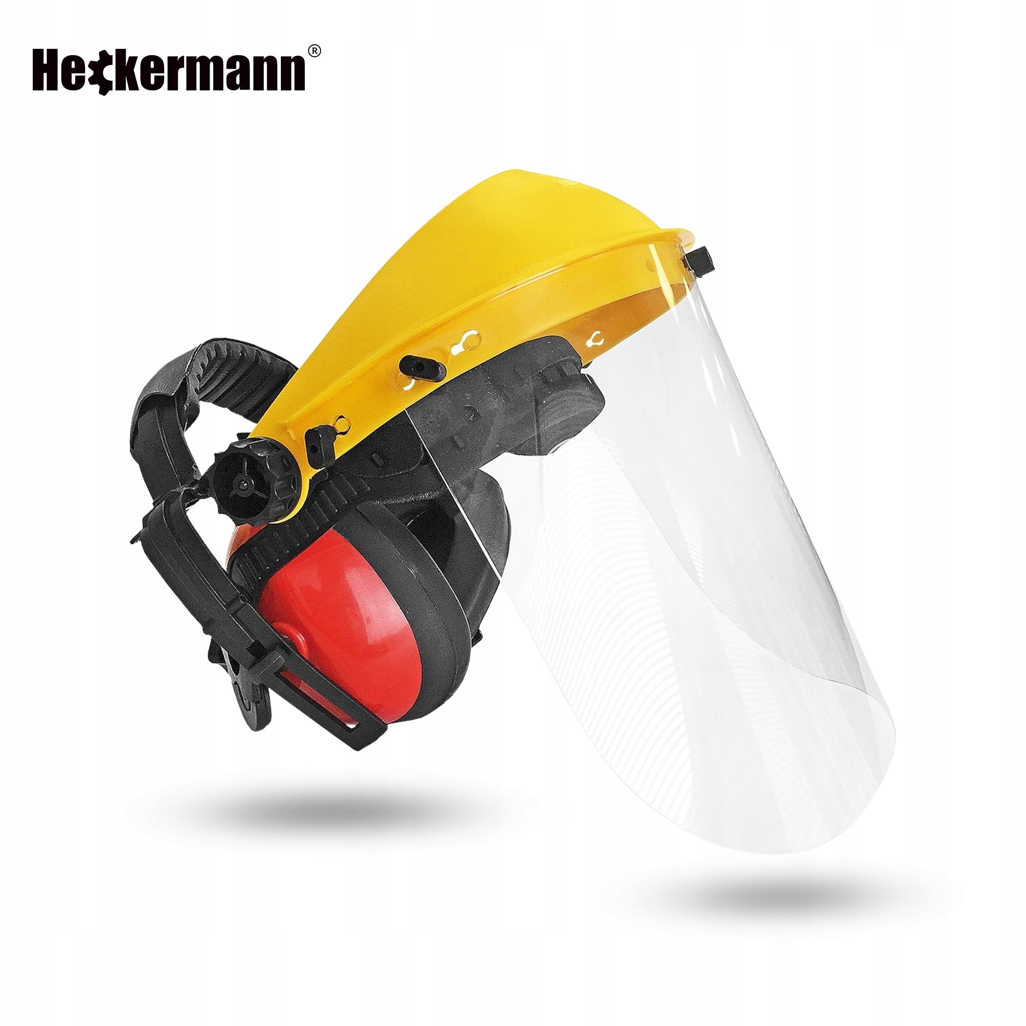 PROTECTIVE VISOR MASK FOR MOWING CUTTING GRASS WITH MESH AND EAR CUPS Packaging status original