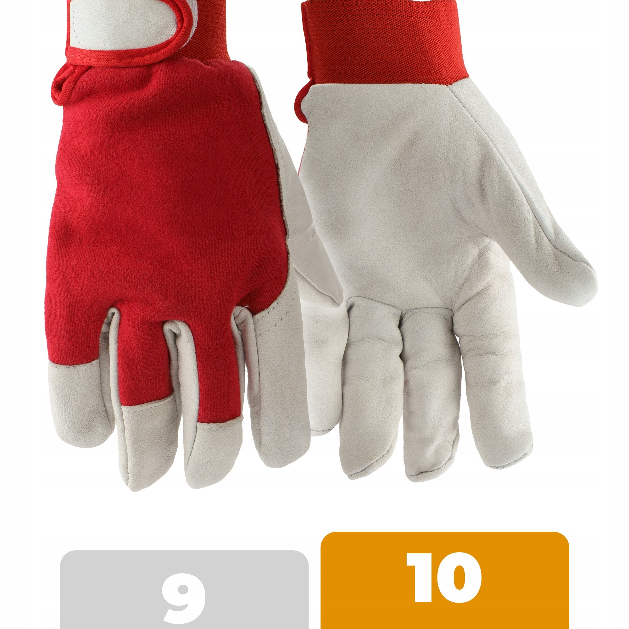 PROTECTIVE WORK GLOVES ASSEMBLY LEATHER GOAT LEATHER VELCRO 10 STRONG Packaging status original