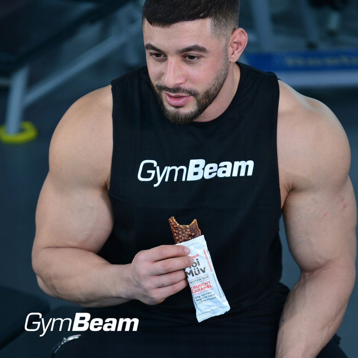 PROTEIN BAR MOIMUV PROTEIN FIT - GymBeam 60g crunchy caramel Packaging status original