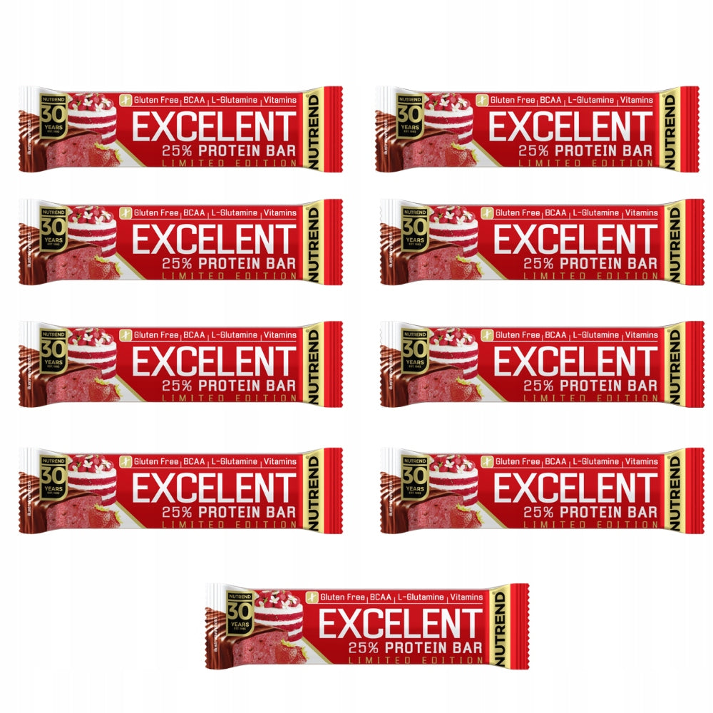 PROTEIN BAR NUTREND EXCELENT CAKE STRAWBERRY 85 G PROTEIN SNACK