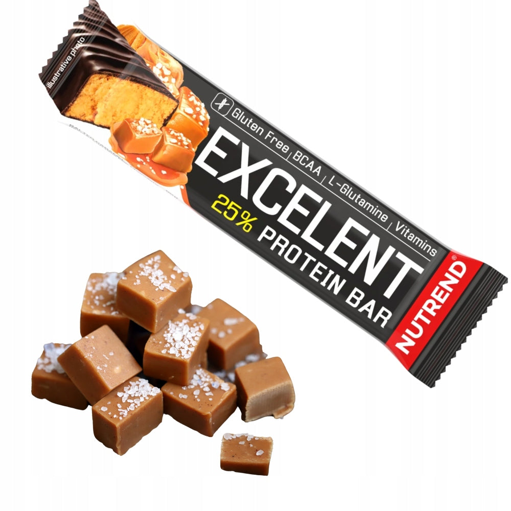 PROTEIN BAR NUTREND EXCELENT SALTY CARAMEL 85 G PROTEIN SNACK Packaging status original