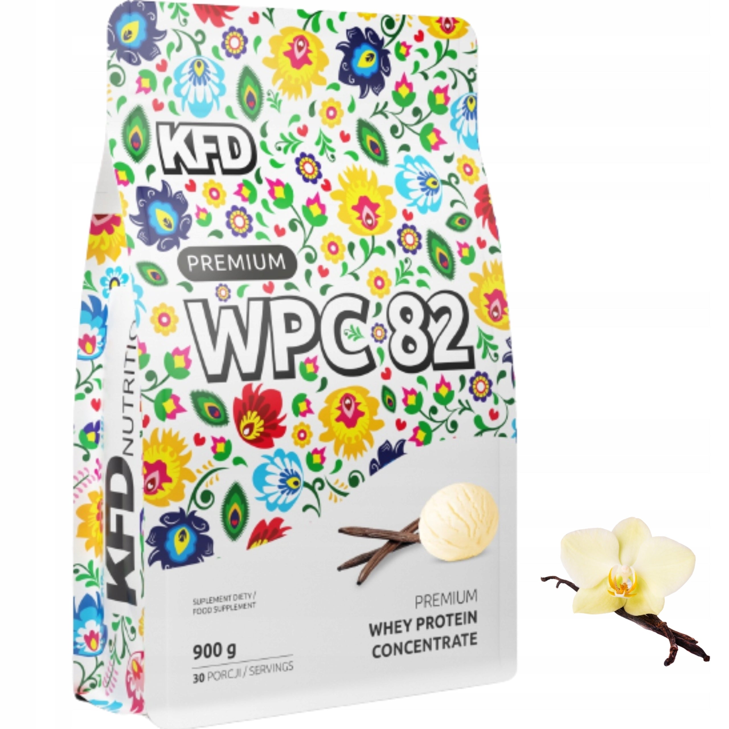 PROTEIN KFD PREMIUM WPC 82 900G VANILLA ICE CREAM FITNESS PROTEIN SUPPLEMENT
