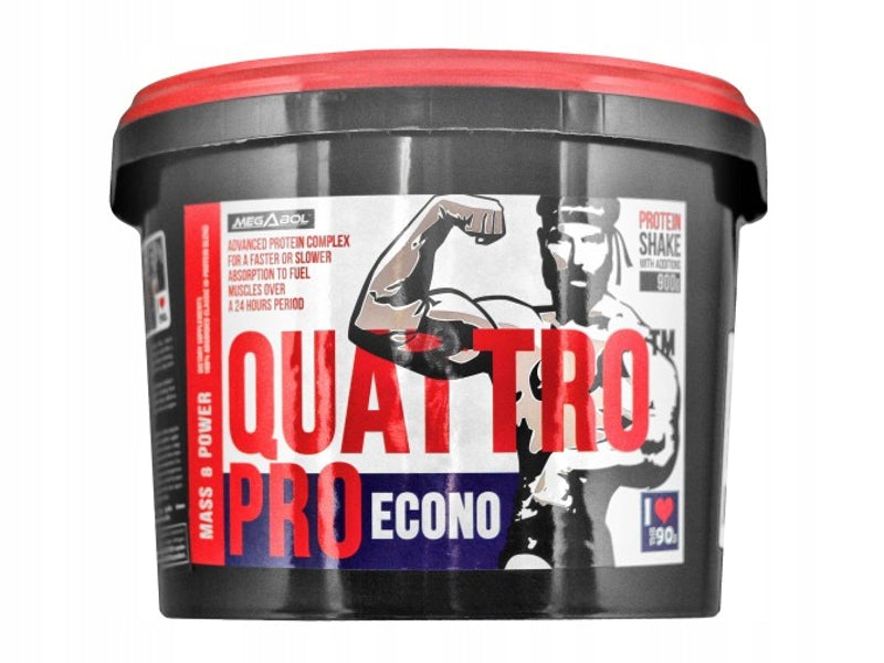 PROTEIN QUATTRO PRO ECONO WHEY Megabol 900g banana Packaging status original