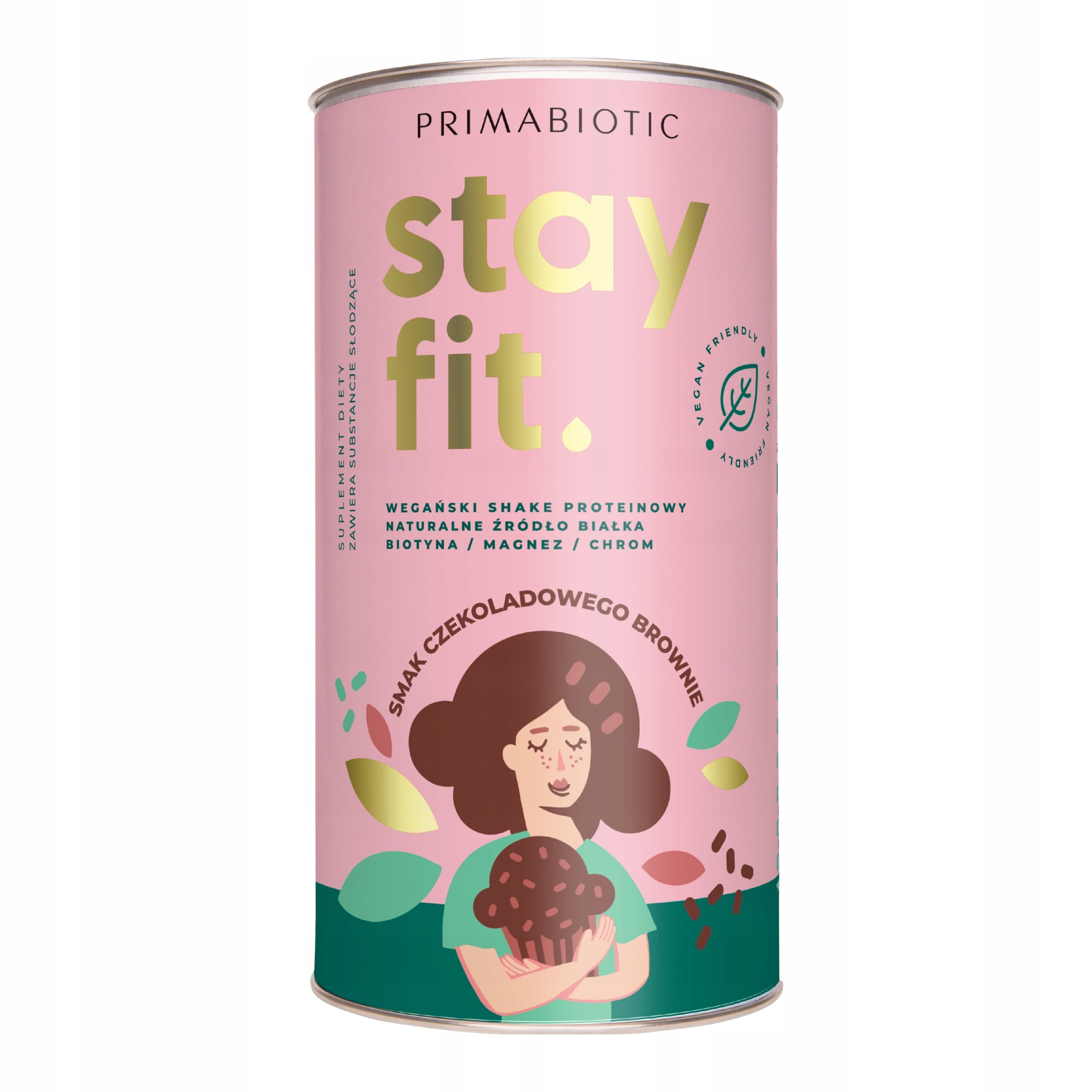 PROTEIN STAY FIT 500 g vegan shake protein shake chocolate brownie