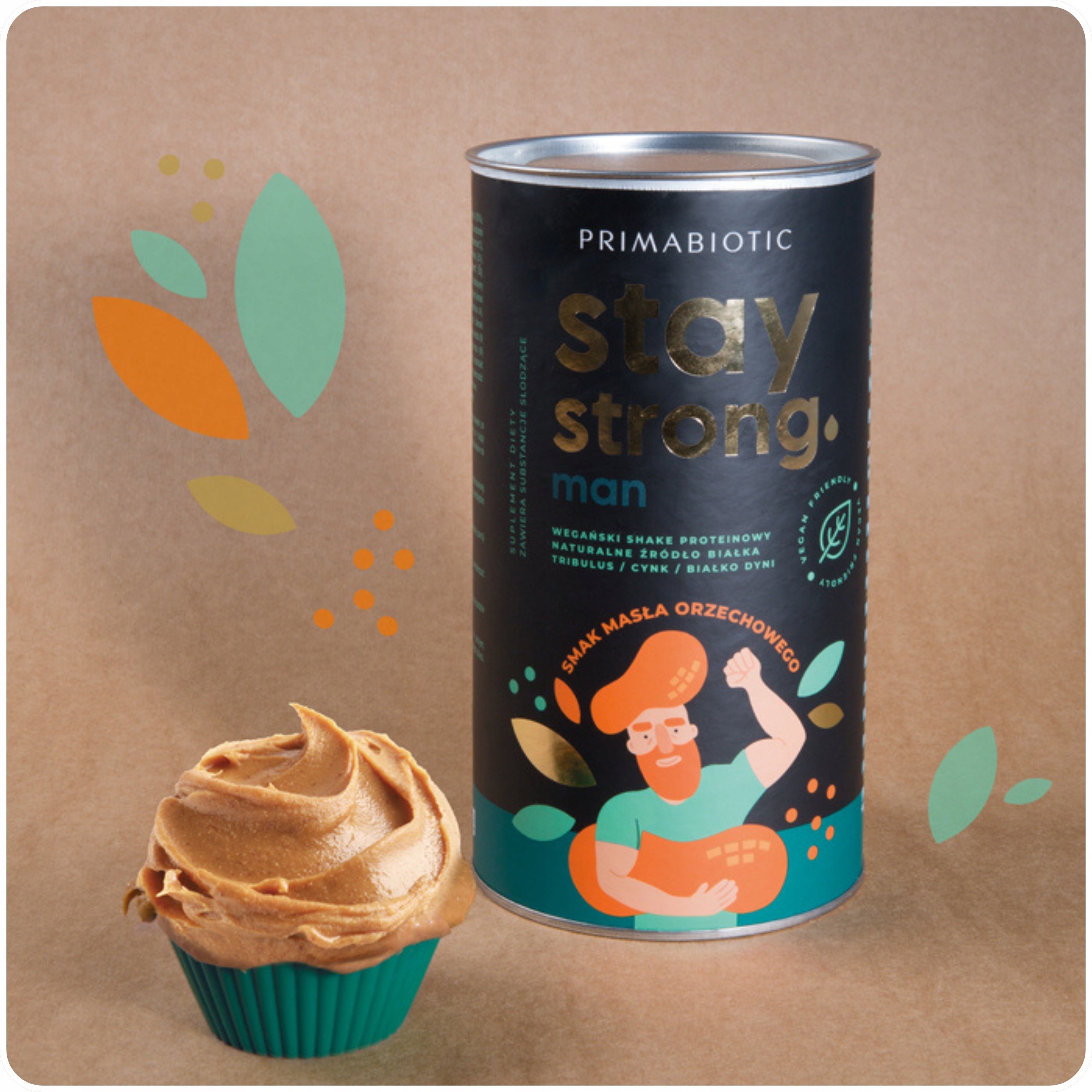 PROTEIN STAY STRONG 500 g Vegan Sheikh Shake Protein Peanut Butter Expiration date at least 1 year from the date of purchase