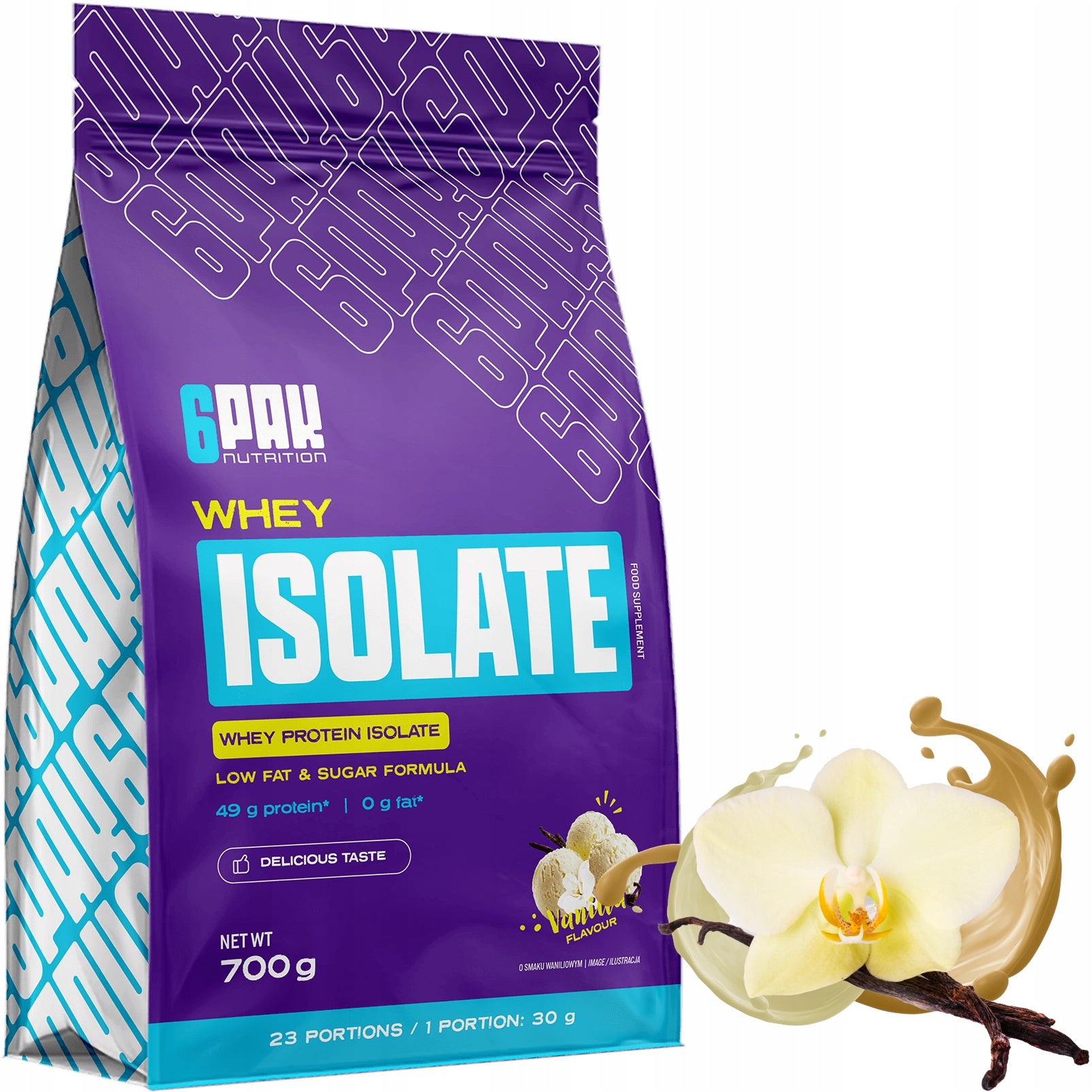 PROTEIN SUPPLEMENT 6PAK WHEY ISOLATE 700g VANILLA WPI ISOLATE Protein Isolate