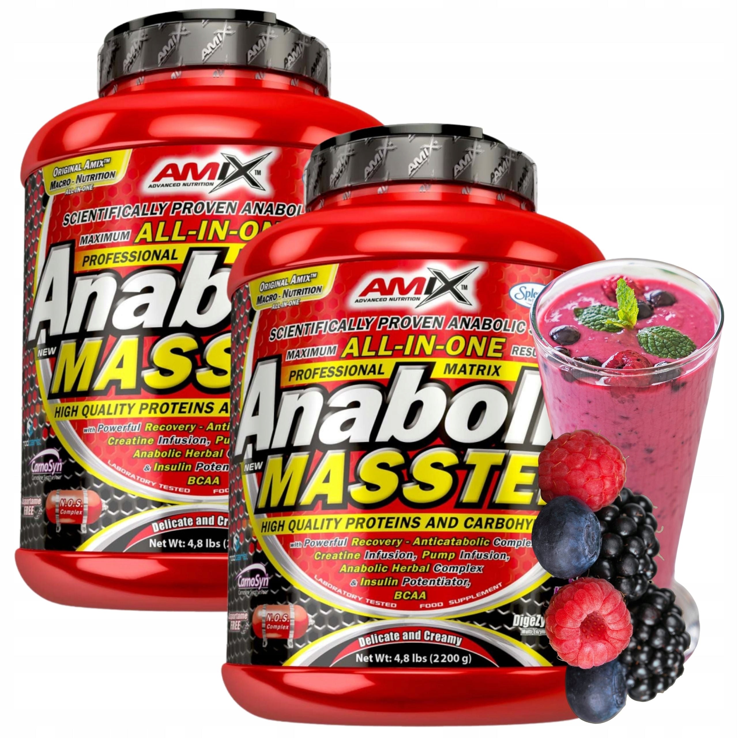 PROTEIN SUPPLEMENT FOR MASS Protein Creatine Carbohydrates Anabolic Gainer Fruit