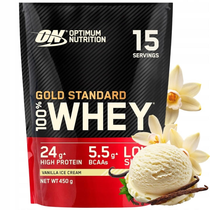 PROTEIN SUPPLEMENT WHEY GOLD STANDARD 450G VANILLA FLAVOUR - OPTIMUM NUTRITION
