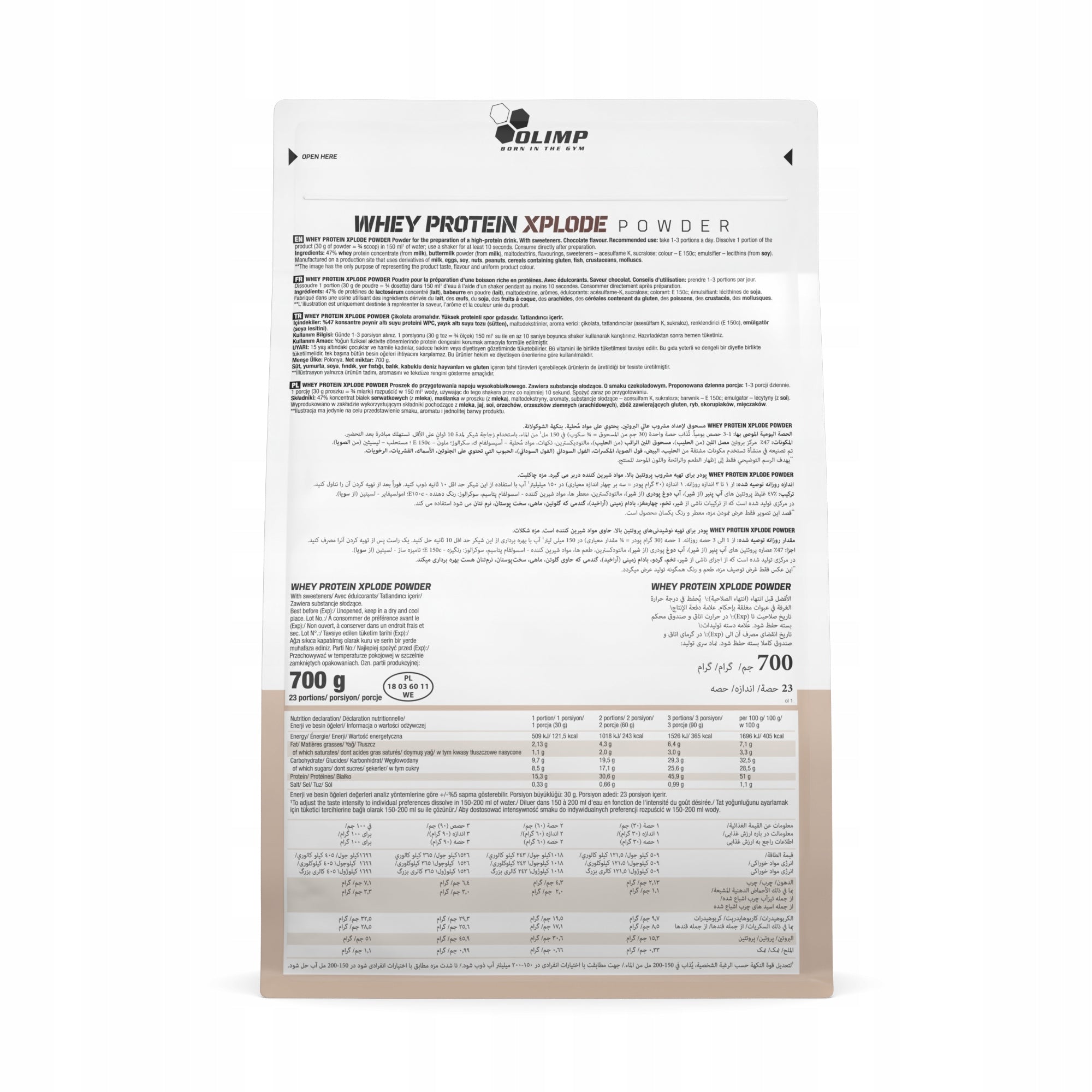 PROTEIN SUPPLEMENT WPC PROTEIN BLEND OLIMP POWDER 700 G CHOCOLATE FLAVOUR Brand Olimp