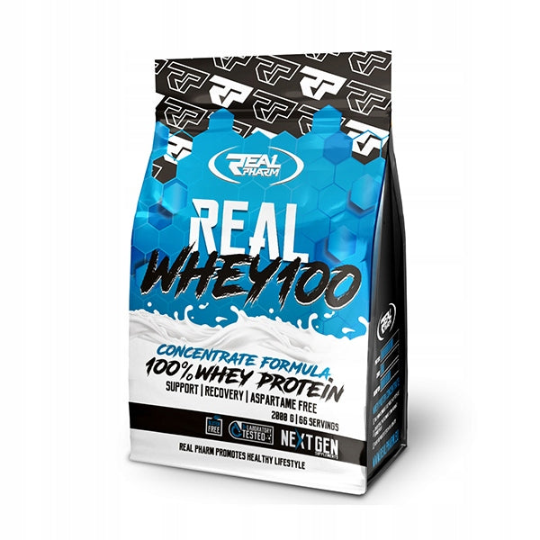 PROTEIN WPC protein supplement Real Pharm Real Whey 100 2000g banana Manufacturer code 5904730666909