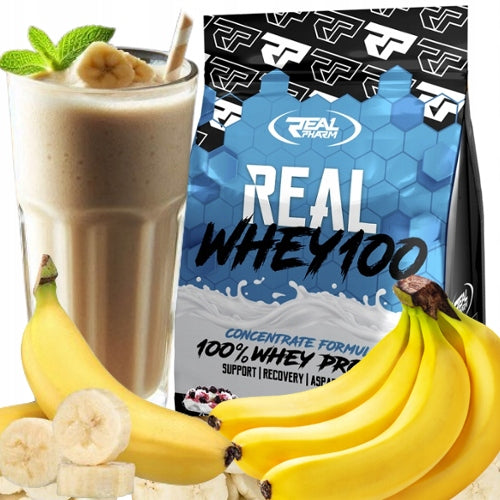PROTEIN WPC protein supplement Real Pharm Real Whey 100 2000g banana